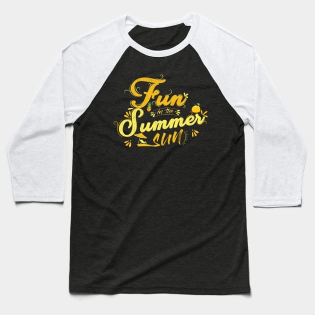 Summer Fun Baseball T-Shirt by AxAr